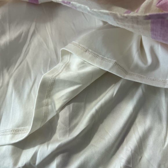 Torrid Linen Cotton Blend Midi Dress Striped Front Button with Pockets, - Picture 15 of 16